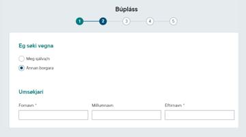 Søk vegna annan borgara á Vanganum