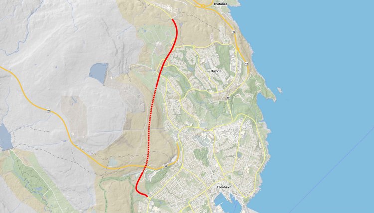 Havnarvegurin stongdur 29. juni kl. 9 til 2. juli kl. 7
