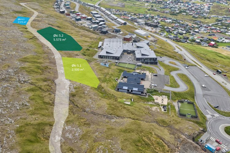 Mynd til útboð av grundøkjum á Argjahamri 4. september 2023
