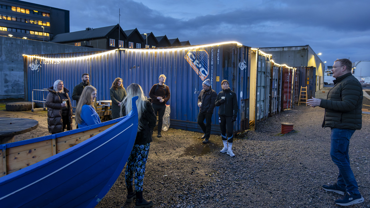 Jógvan Elias Jakobsen, formaður í Knørri, greiðir frá